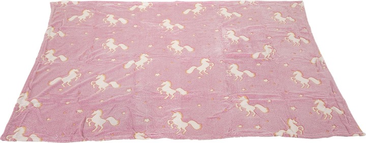 Image du produit Toi-Toys Glow N fun Glow in the Dark Couverture Licorne, 130x150cm (130 x 150 cm)