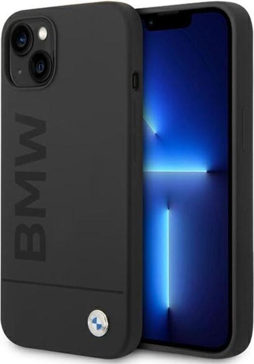 Image du produit BMW Étui BMHMP14MSLBLBK iPhone 14 Plus 6,7" czarny/black hardcase Silicone Signature Logo Magsafe (Apple iPhone 14 Plus)
