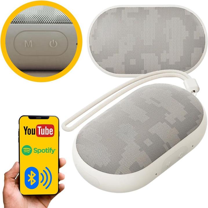 Actual product image realme Pocket Bluetooth Speaker Szary | Głośnik przenośny | Bluetooth 5.0, IPX5, USB-C (6 h)