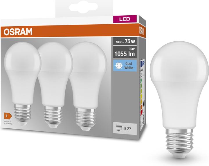Image du produit Osram Glühlampenform (E27, 10.50 W, 1060 lm, 3 x, F)