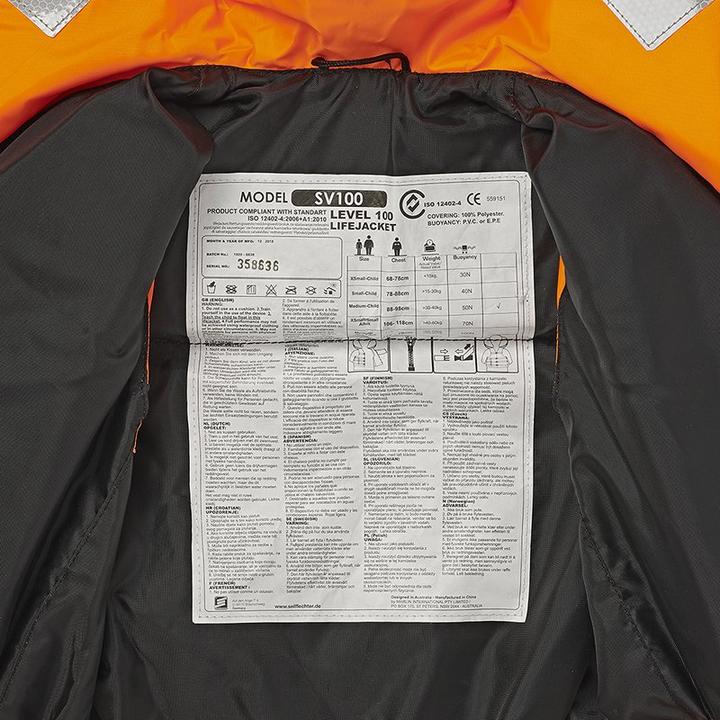 Produktbild ProPlus Rettungsweste Tornado Kind (M, 30 - 40 kg)