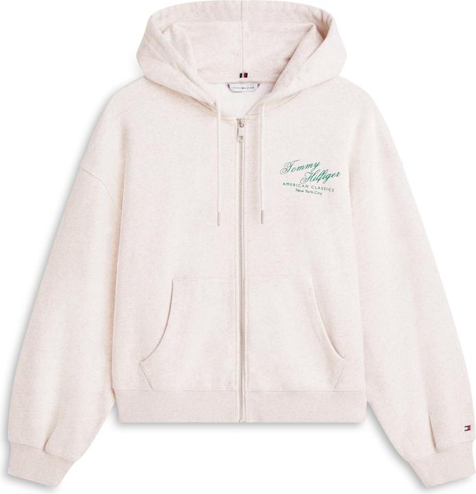 Actual product image Tommy Hilfiger Modern Script Zip Terry Hoodie (L)