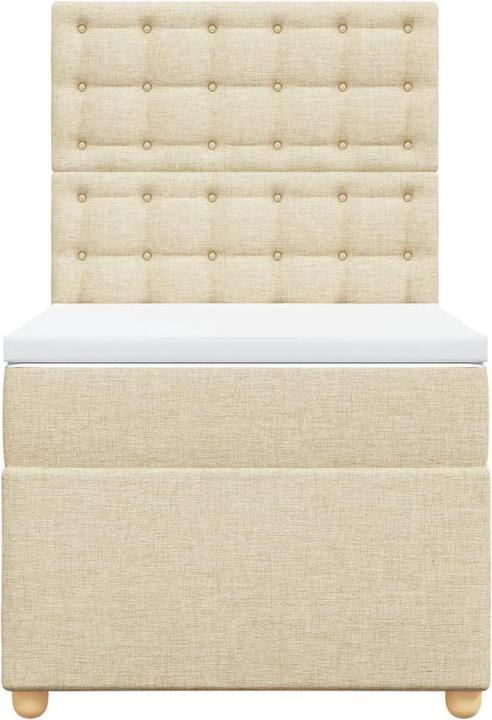 Produktbild vidaXL Bo x springbett mit Matratze 90 x 190 cm Stoff (90 x 190 cm)