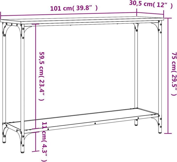 Produktbild vidaXL Konsolentisch