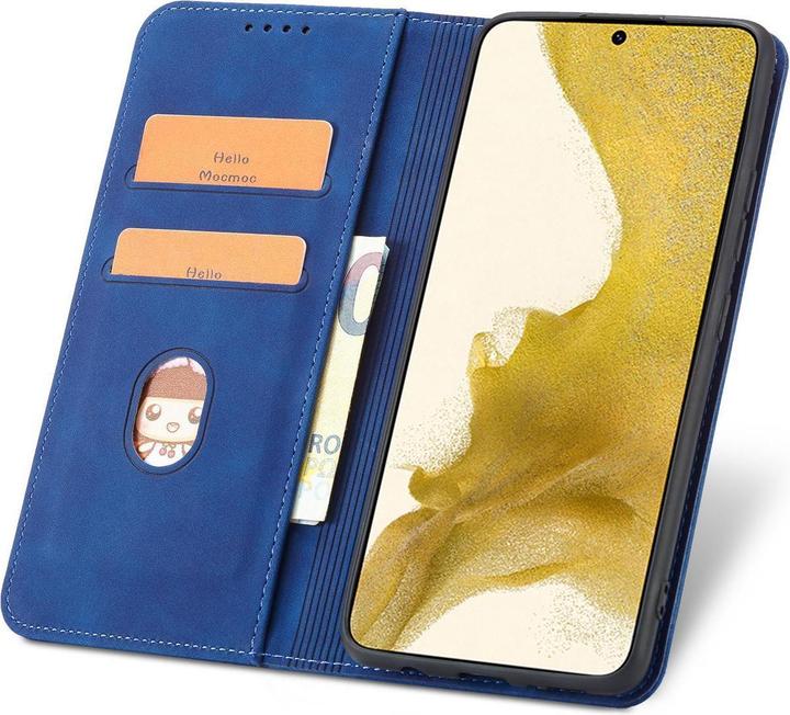 Actual product image Hurtel Magnet Fancy Case for Samsung Galaxy S23 Ultra Cover with Flip Wallet Stand Blue (Samsung Galaxy S23 Ultra)