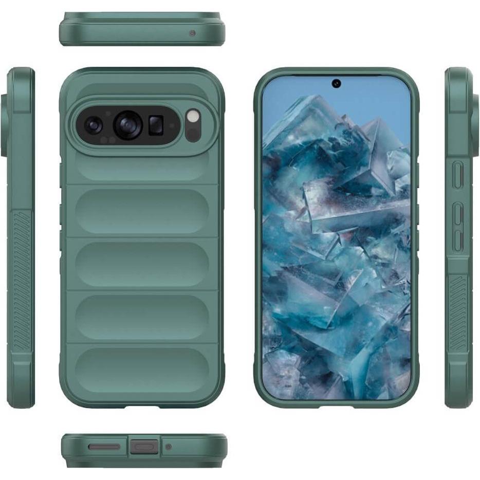 Thumbnail - Cover-Discount Google Pixel 9 / 9 Pro - Rugged Protective Hülle (Google Pixel 9 Pro), Smartphone Hülle, Grün