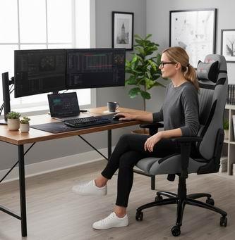 Produktbild RED Gaming chair Fighter C3 Gaming Chair, Gray