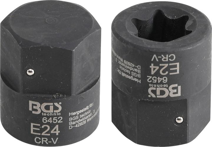 Immagine prodotto BGS Bussola per pinze freno profilo E (per Torx) per MAN TGA attacco esagono esterno 30 mm E24 (Freno posteriore, Pinza freno)