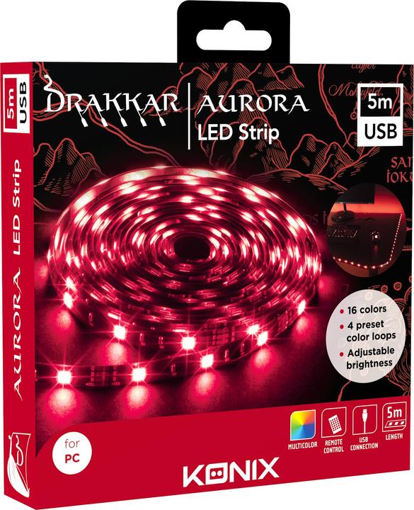 Produktbild Konix Drakkar Aurora 5m LED Strip (500 cm, Indoor)