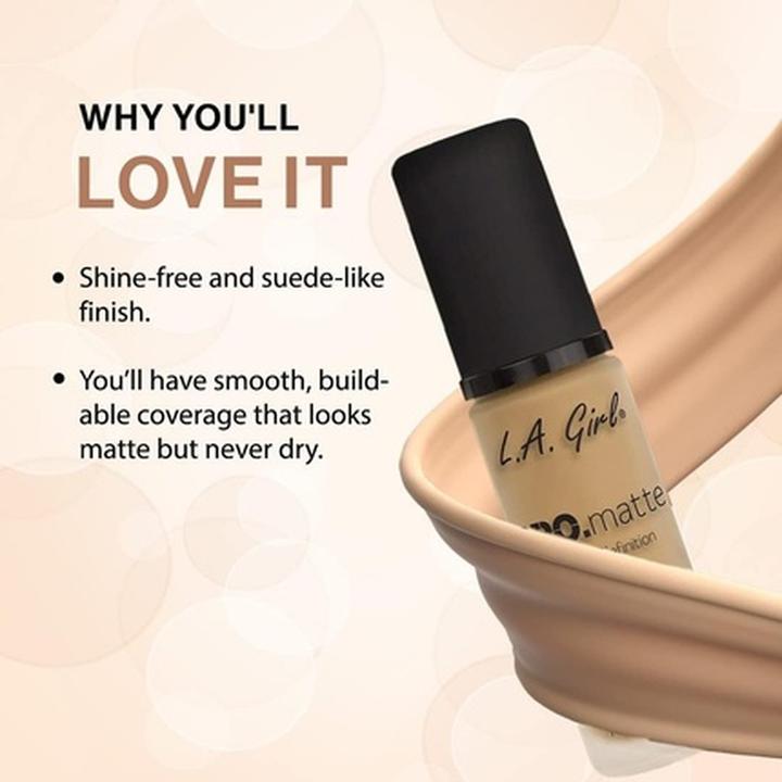 Produktbild L.A. Girl LA Girl PRO.matte HD Long Wear Matte Foundation GLM673 Beige (GLM673 Beige)