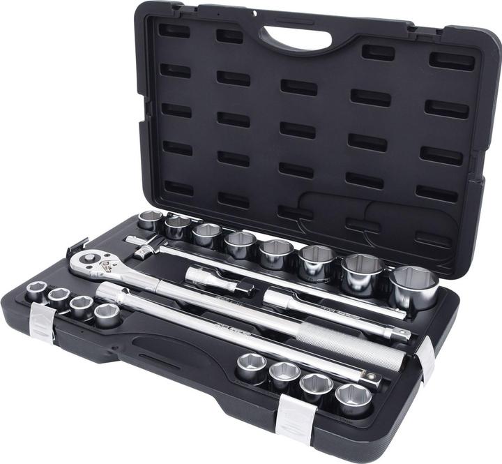 KS Tools Jeu de clés à douille (19 mm, 21 mm, 22 mm, 23 mm, 24 mm, 26 mm, 27 mm, 29 mm, 30 mm, 32 mm, 35 mm, 36 mm, 38 mm, 41 mm, 46 mm, 50 mm)