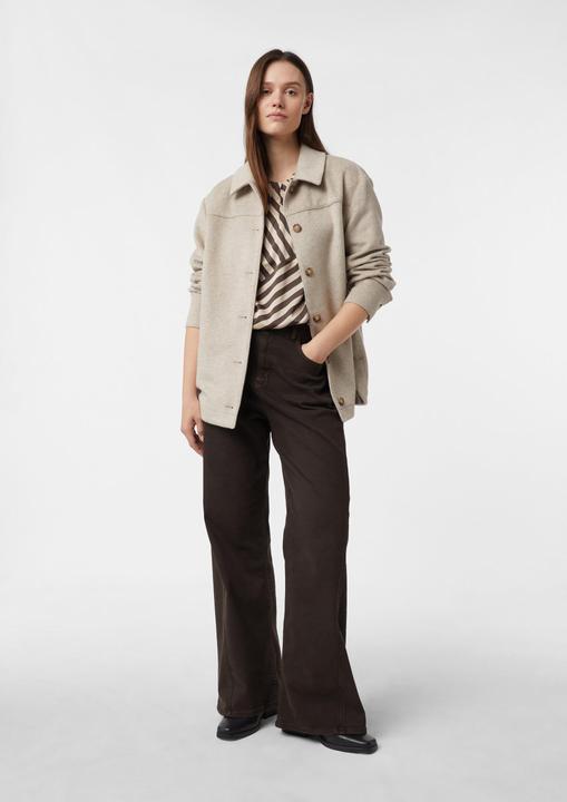 Produktbild Comma Bluse Satinbluse mit Raffung und All-over-Print (42)