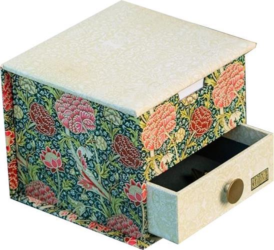 Image du produit The Gifted Stationery Company Boîte à fiches Memo Cube William Morris (100 x 100 mm)