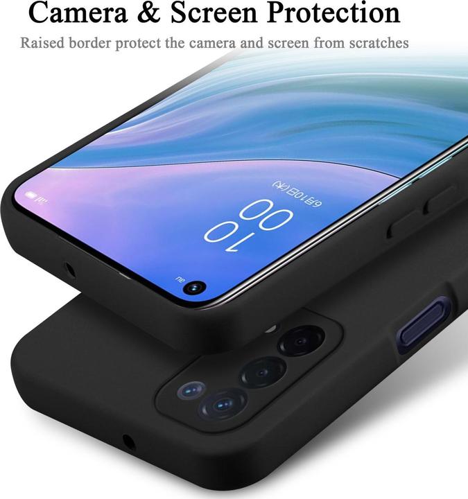 Actual product image Cadorabo Case for OPPO A54 5G / A74 5G TPU in liquid protection silicone design (Oppo A74 5G)