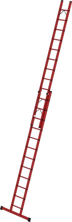 Munk Rung extension ladder 2-section GRP with standard traverse 2x12 rungs (Shelf ladder, 641 cm)