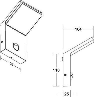 Actual product image Brumberg Surface-mounted LED wall light 65121103230V AC 50 Hz 7.9W 3,000K (680 lm)
