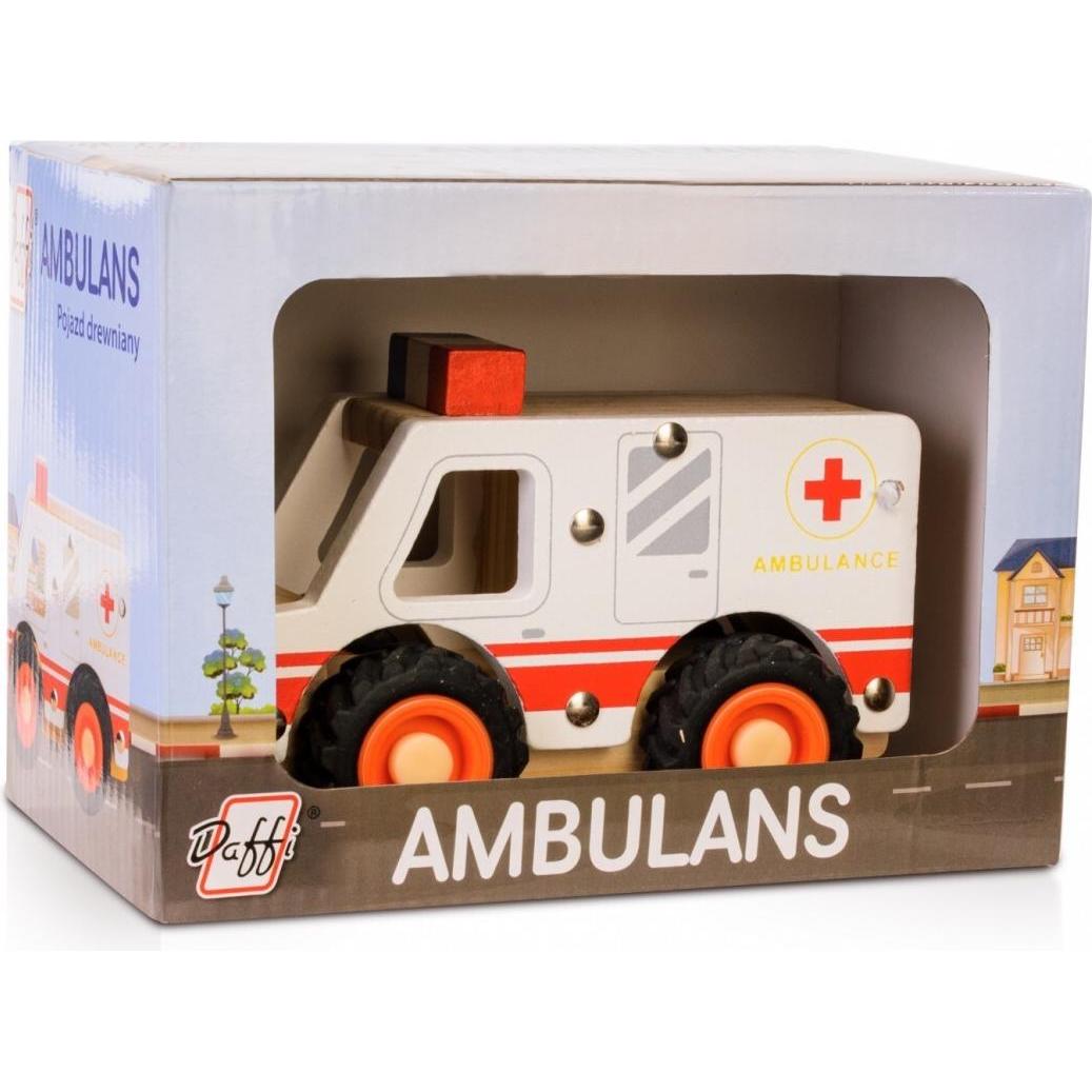 Daff Holzauto mit Reifen - Krankenwagen (47358079)
