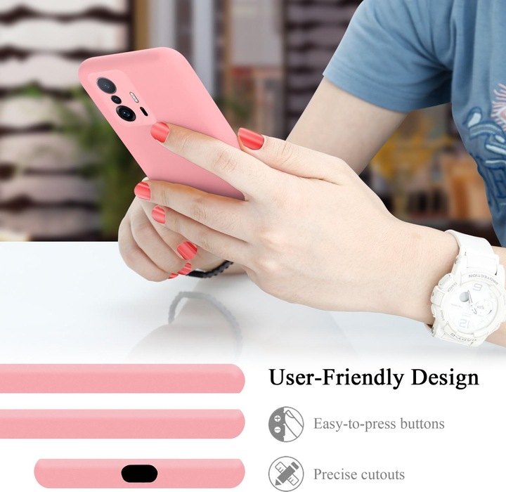 Actual product image Cadorabo TPU Liquid Silicone Case Cover for Xiaomi 11T / 11T PRO (Xiaomi 11T)