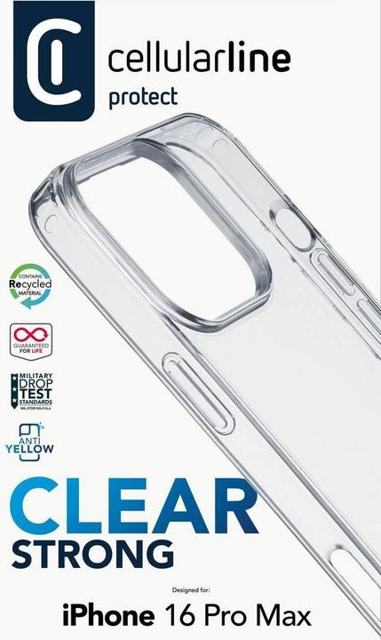 Produktbild Cellularline Clear Strong Case (Apple iPhone 16 Pro Max)