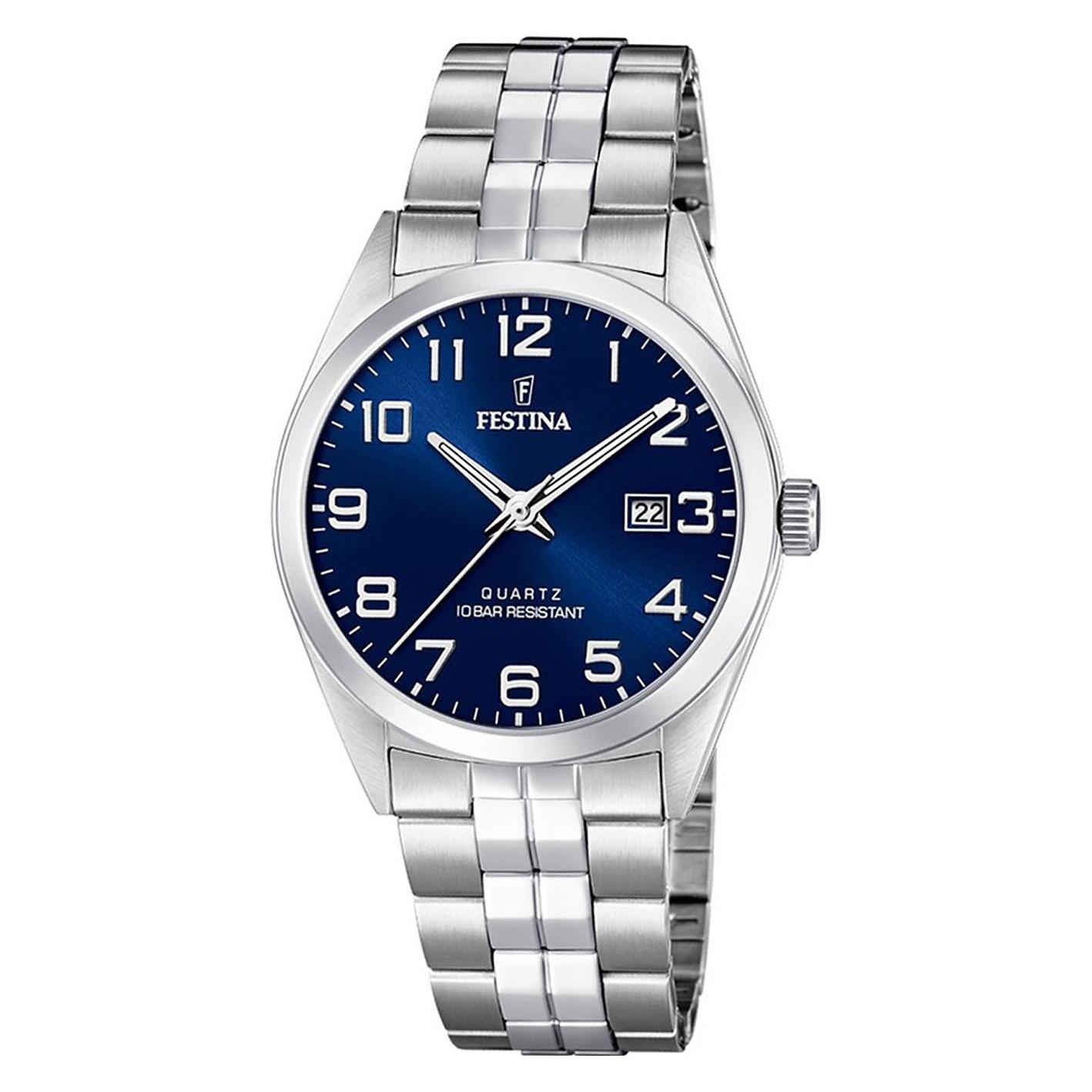 Festina, Armbanduhr, Klassik, Blau, (Analoguhr, 40 mm)