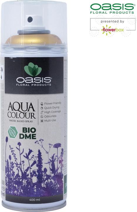 Actual product image Oasis Aqua Colour Spray Metallic Gold 400ml (400 ml)