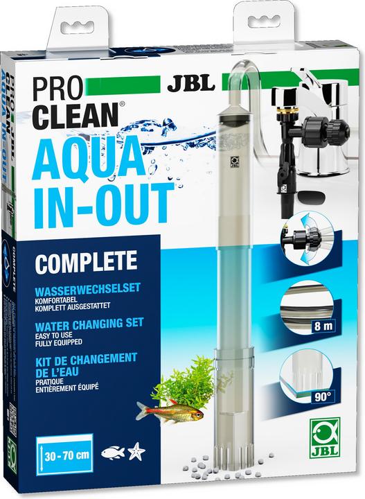 JBL Aquaristik und Terraristik Set completo per il cambio parziale dell'acqua JBL Proclean Aqua In-Out Complete (Cura dell'acqua dell'acquario, Aspirapolvere da pavimento)