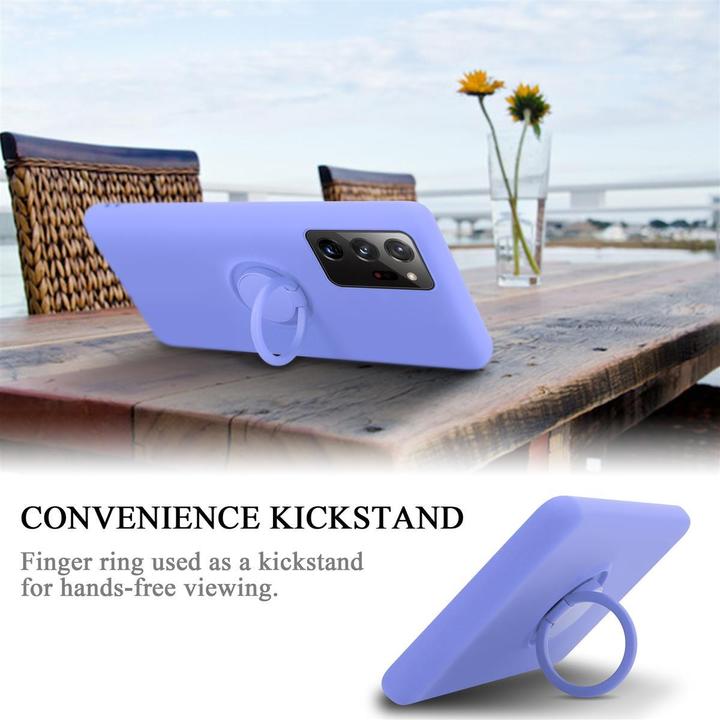 Image du produit Cadorabo TPU Liquid Ring Silicone Case Cover (Samsung Galaxy Note 20 Ultra)