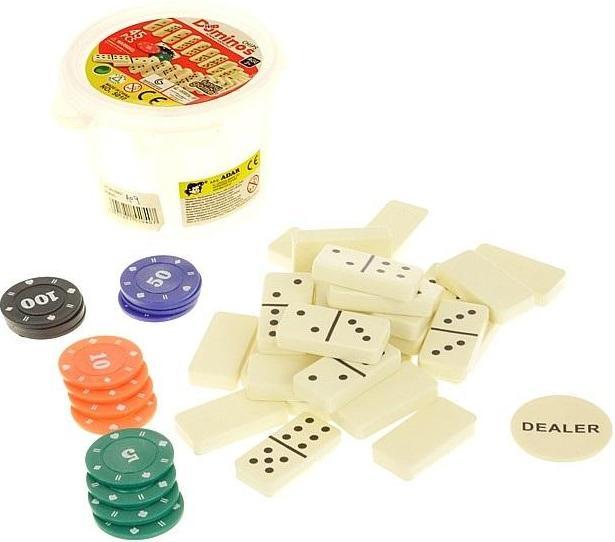 Actual product image Teka Dominosteine ​​im Eimer mit 45 Spielsteinen