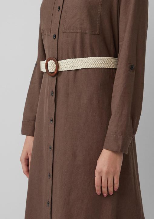 Image du produit S.Oliver Kleid Hemdblusenkleid im Relaxed Fit mit geflochtenem Gürtel (42)