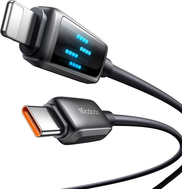 Produktbild Mcdodo CA-2630 USB-C to Lightning cable, 36W, LED display, 1.2m (1.20 m, 36 W)