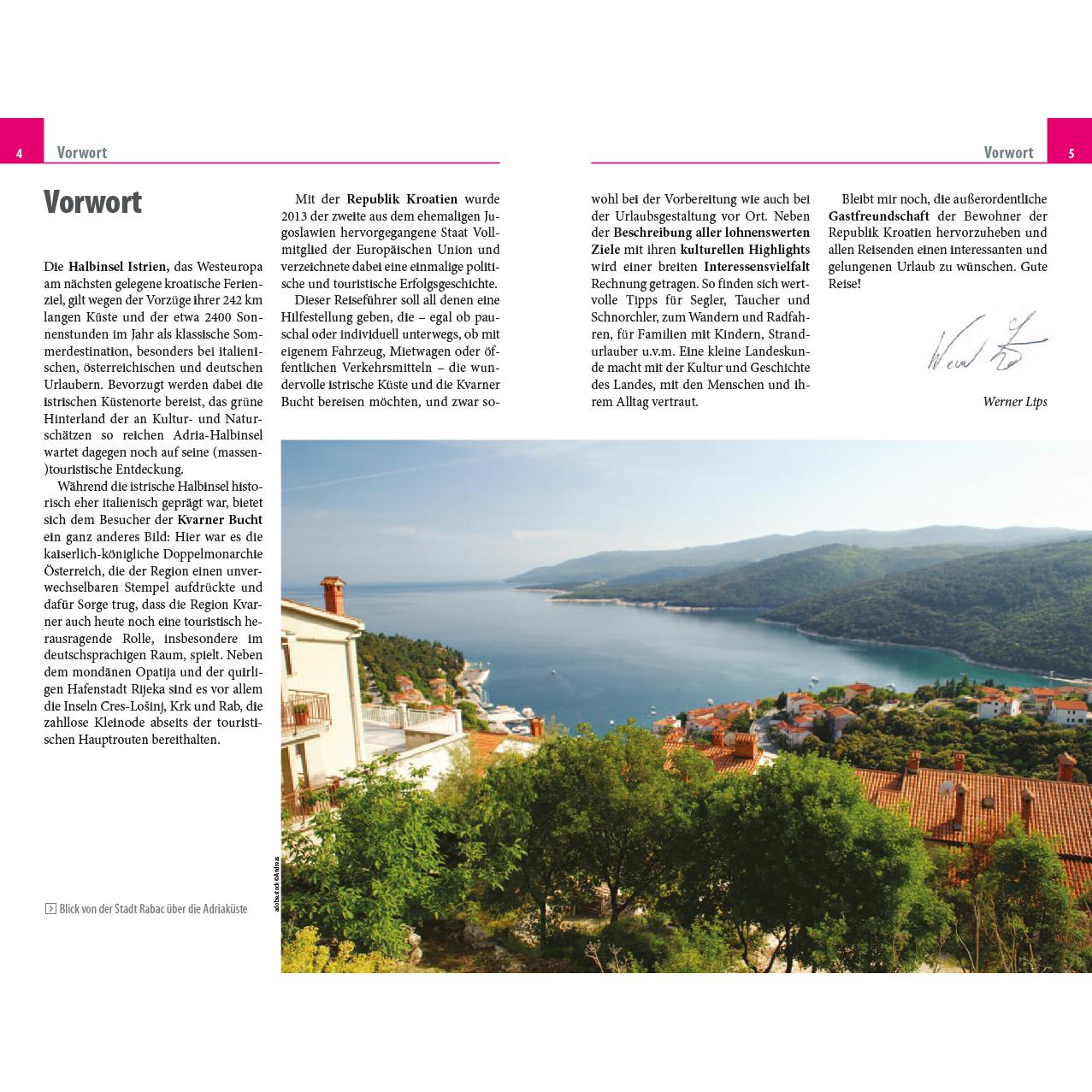 Thumbnail - Reiseführer Kroatien: Istrien und Kvarner Bucht, Ratgeber von Werner Lips