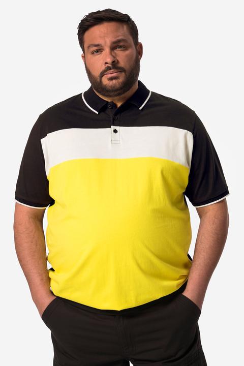 Immagine prodotto Men+ Poloshirt, Halbarm, Bauchfit, Colorblocking, bis 84/86 (80)