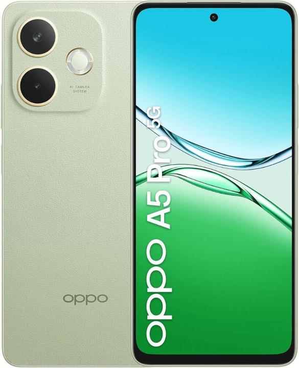 Actual product image OPPO A5 Pro 5G (256 GB, Green, Olive, 6.67", Dual SIM, 5G)