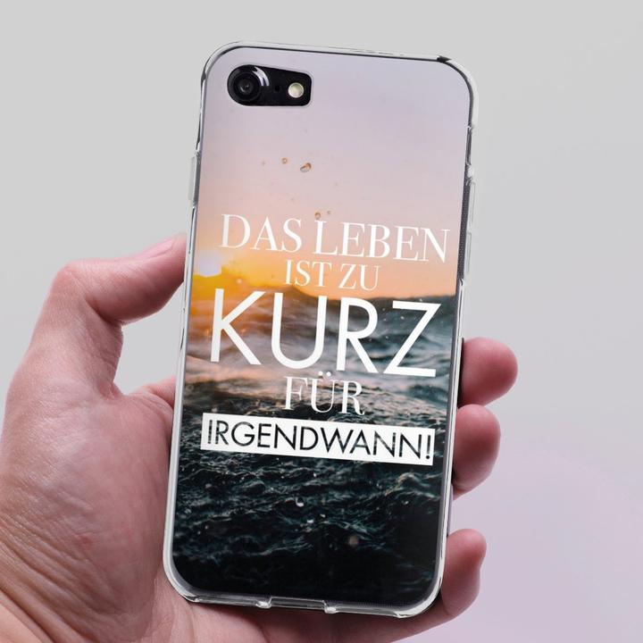 Produktbild DeinDesign Silikon Hülle für Apple iPhone 7 Handyhülle Case Smartphone Schutzhülle Spruch Meer Statement (Apple iPhone 7)