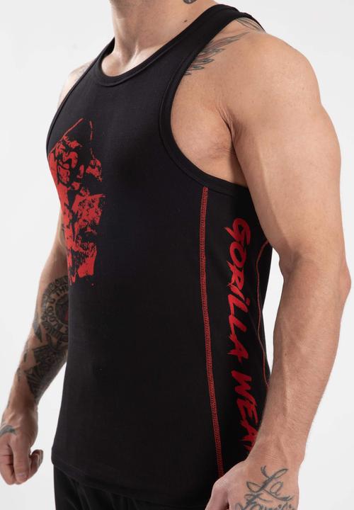 Produktbild Gorilla Wear Monterey Tank Top - Schwarz/Rot (L)