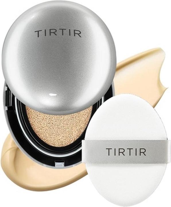 Actual product image TirTir Mask Fit Aura Silver Cushion Foundation Semi-Glow Finish Natural