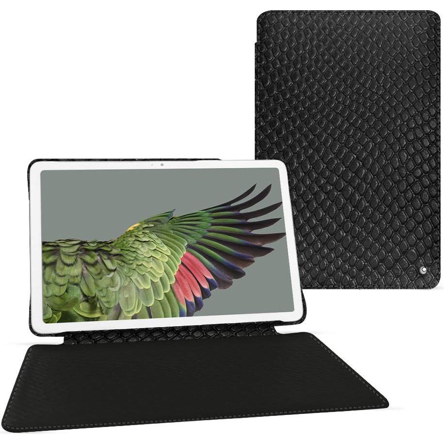 Noreve Lederschutzhülle horizontal (Google Pixel Tablet), Tablet Hülle, Schwarz