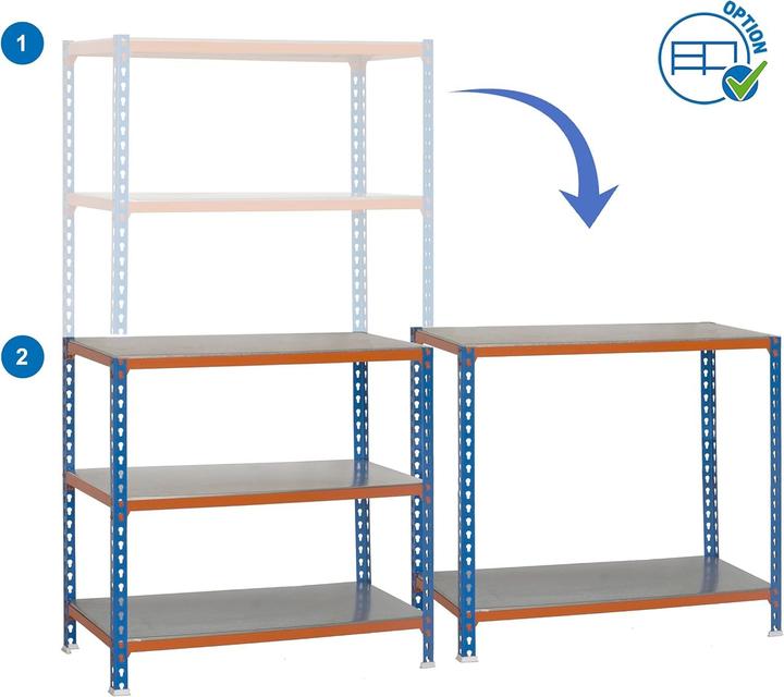 Produktbild SimonRack Garagekast, Plank, Metallen Rek