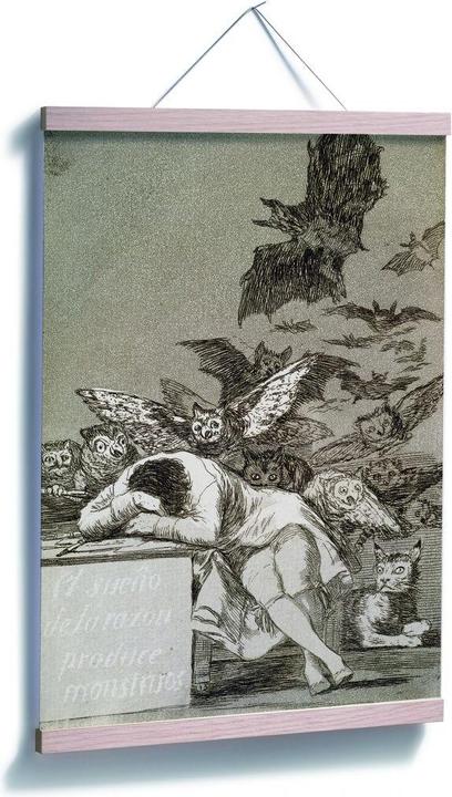 Produktbild Trenddeko de Goya - Der Schlaf der Vernunft gebiert Ungeheuer (30 x 45 cm)