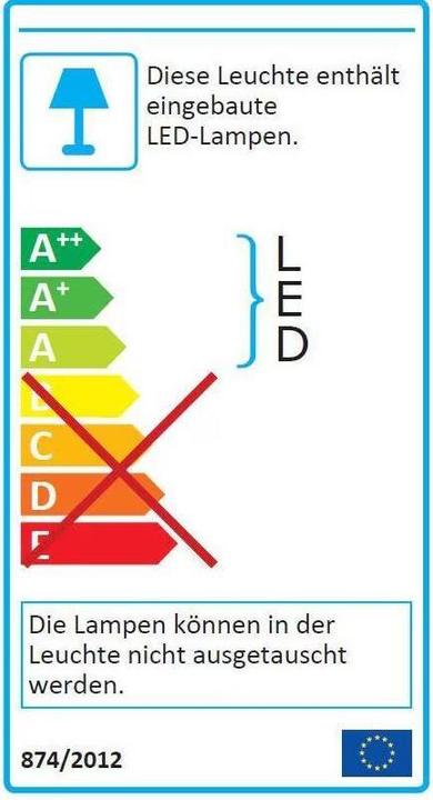 Label énergétique Markslöjd MARKSLOJD Lampe murale Kubik blanche (525 lm)