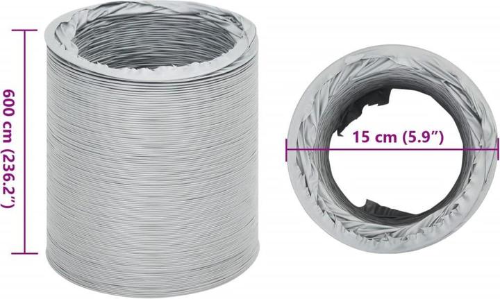 Actual product image VidaXL Exhaust air hose 6 m Ø15 cm