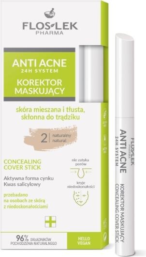 Floslek Anti-Acne 24H System Masking Concealer Natural 2 1.33G