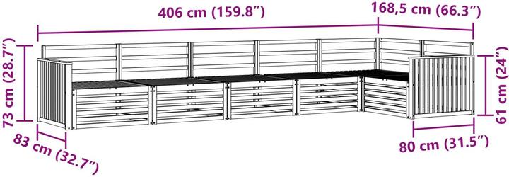 Produktbild vidaXL Outdoor-Sofa