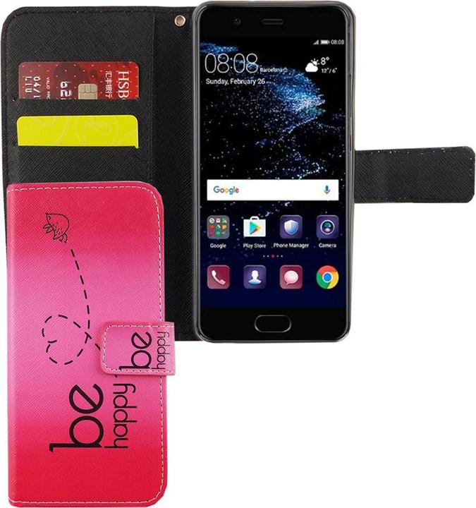 Produktbild König Design Schutz Handy Hülle für Huawei P10 Case Cover Tasche Wallet Etui Handyhülle Neu (Haier P10)