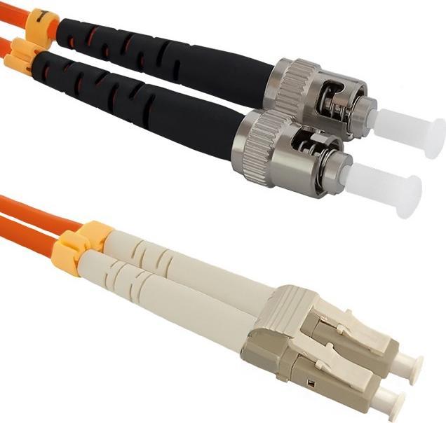 Qoltec 54072 Fiber optic cable LC/UPC ST/UPC LSZH OM2 (2 m)
