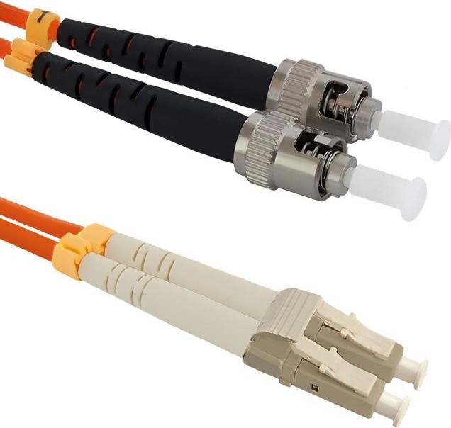 Produktbild Qoltec 54072 Glasfaserkabel LC/UPC ST/UPC LSZH OM2 (2 m)