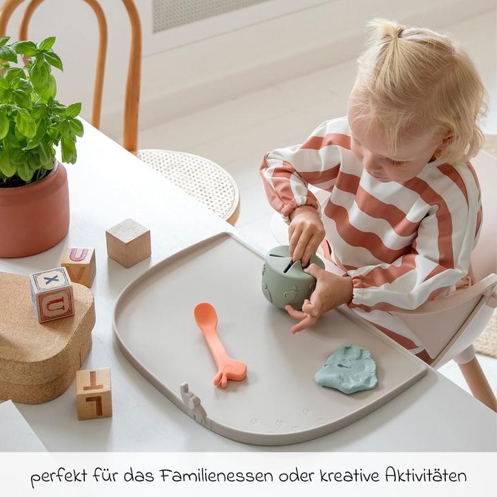 Produktbild Done by Deer Tisch-Set Silikon Elphee beige (1 Stk., 45 x 40 cm)