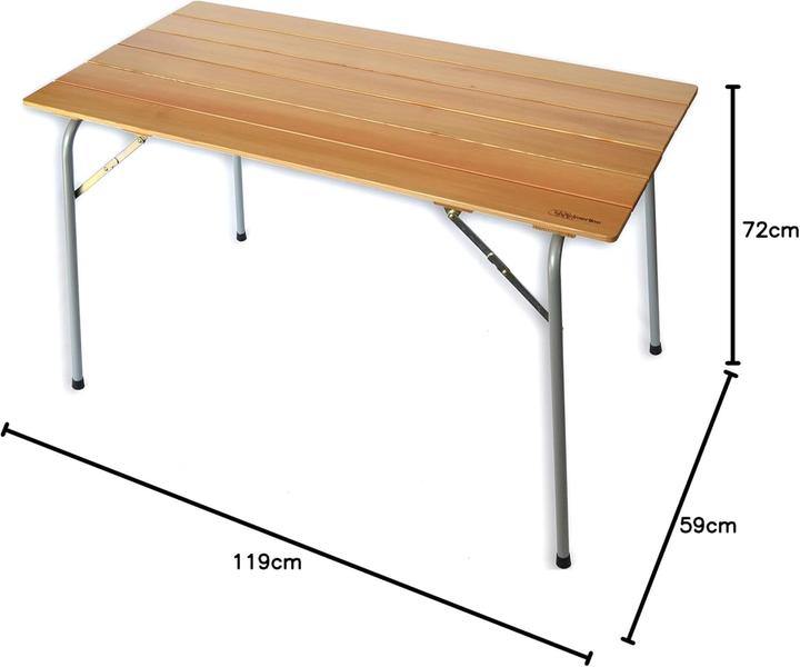Actual product image Castelmerlino Folding Camping Table with Nylon Bag