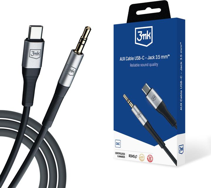 3MK USB C — 3.5mm Klinke (1 m, 3.5mm jack (AUX))