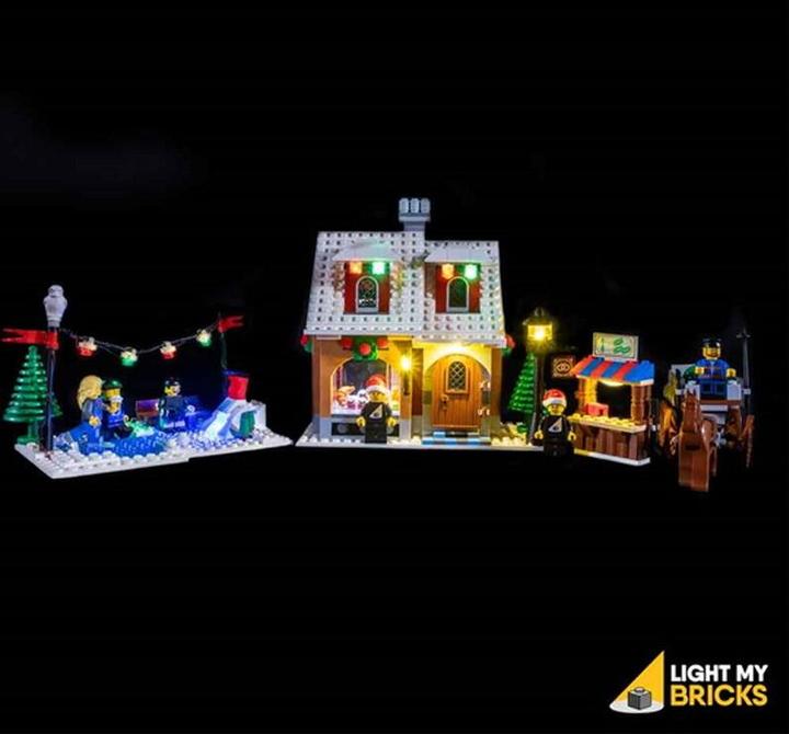 Actual product image Light my bricks LED light set for LEGO Christmas bakery